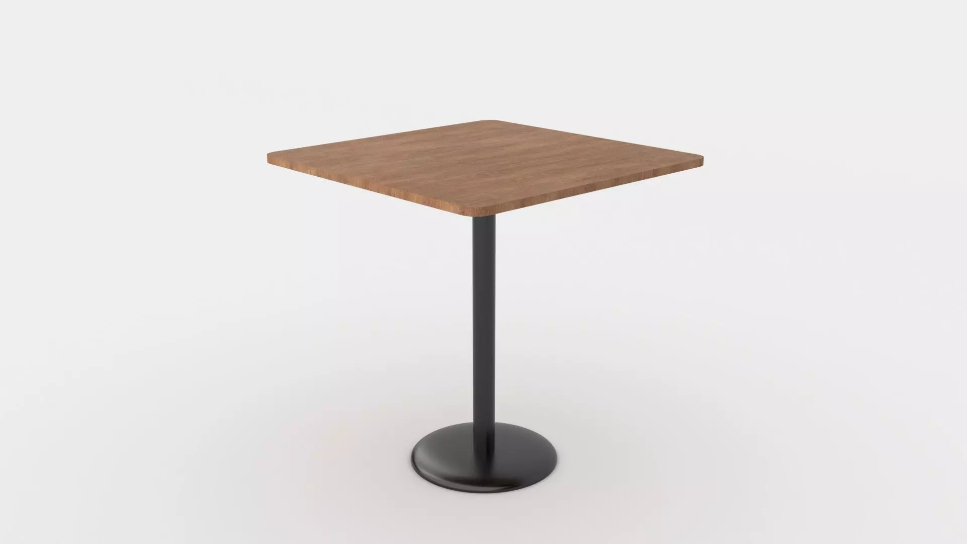 cafe wooden table Free low-poly 3D model_0