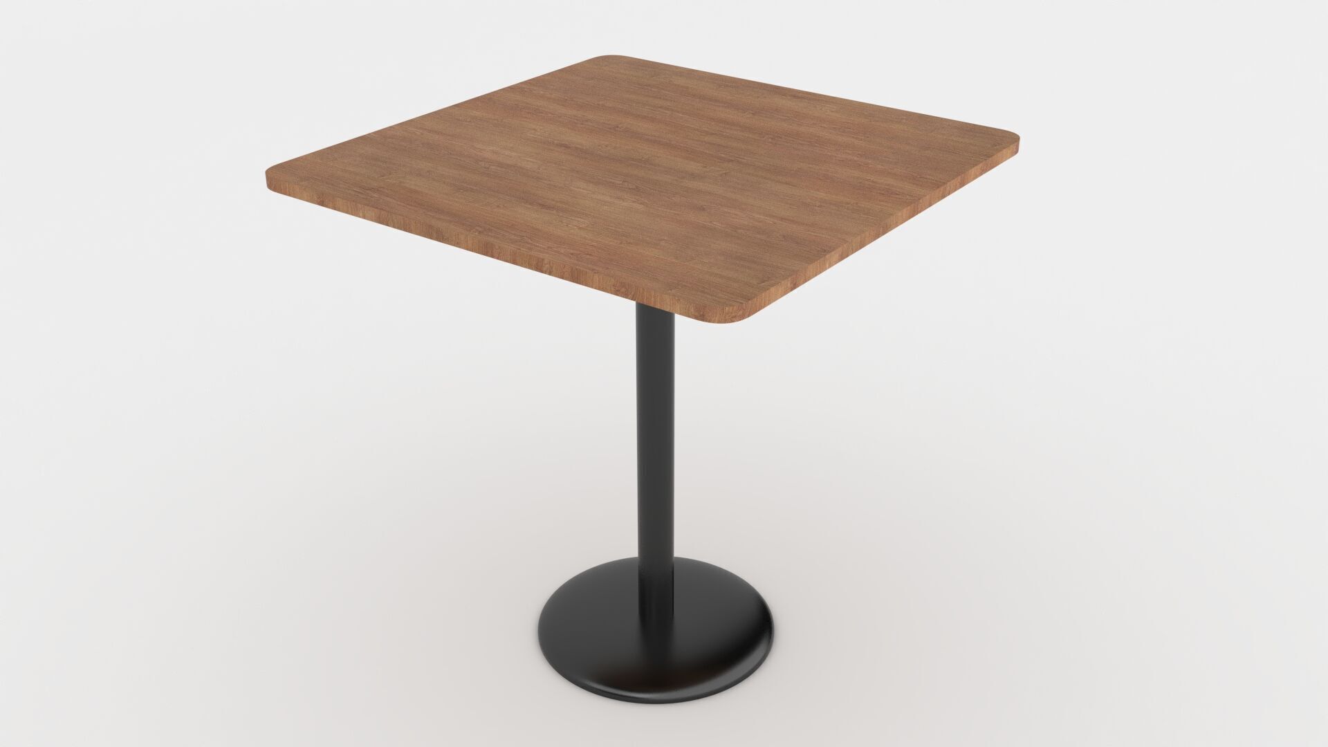 cafe wooden table Free low-poly 3D model_4