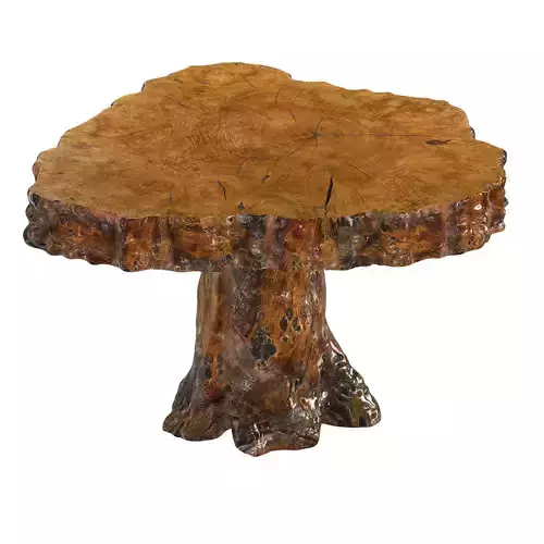 Rose Uniacke burr walnut rustic occasional table  3D model