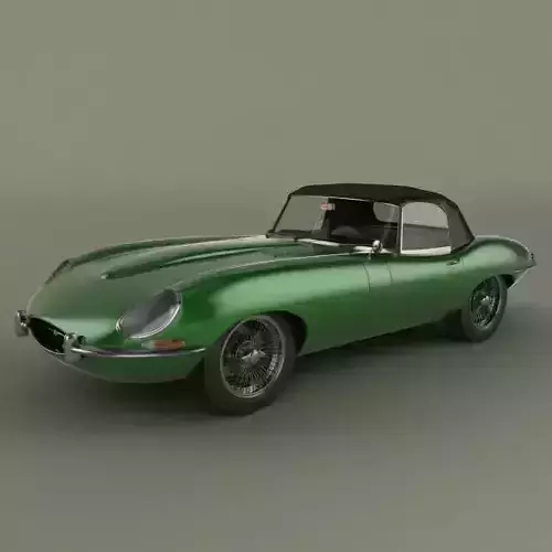 Jaguar E-type convertible 3D model