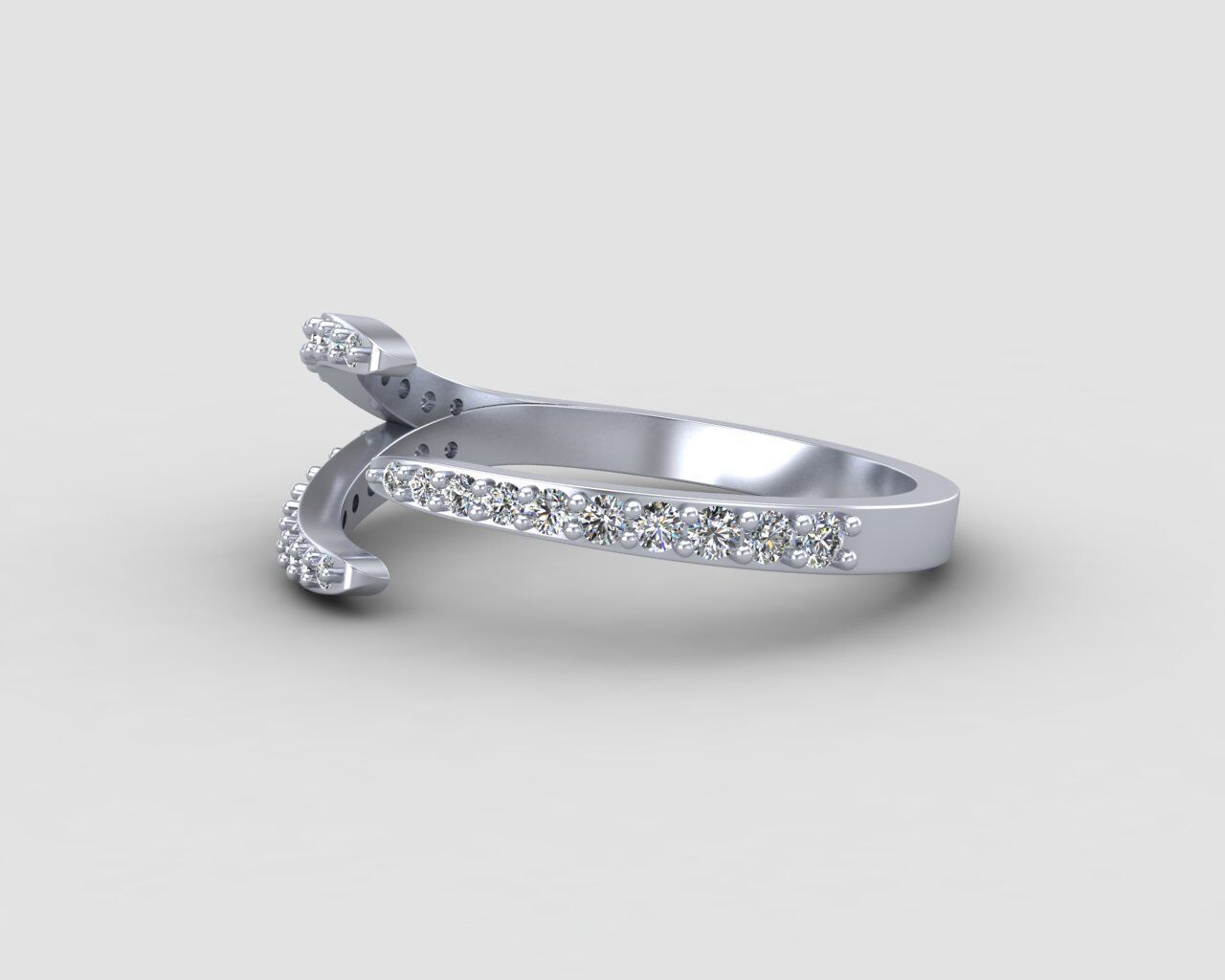 Light weight Modern ring 151-MW 3D print model_19