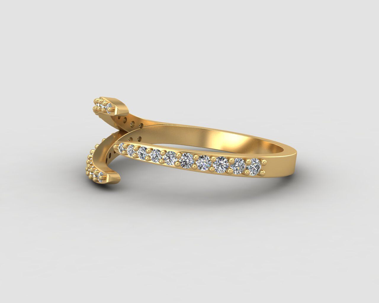 Light weight Modern ring 151-MW 3D print model_27