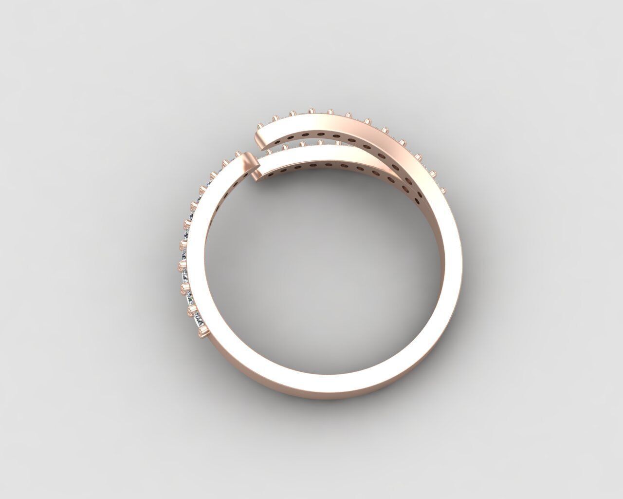 Light weight Modern ring 151-MW 3D print model_9