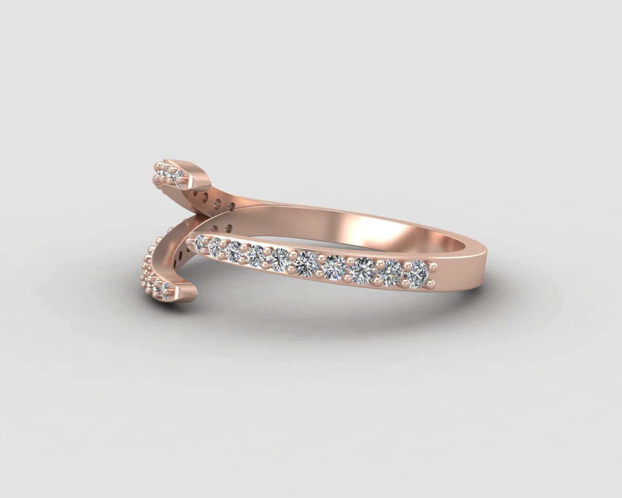 Light weight Modern ring 151-MW 3D print model_7