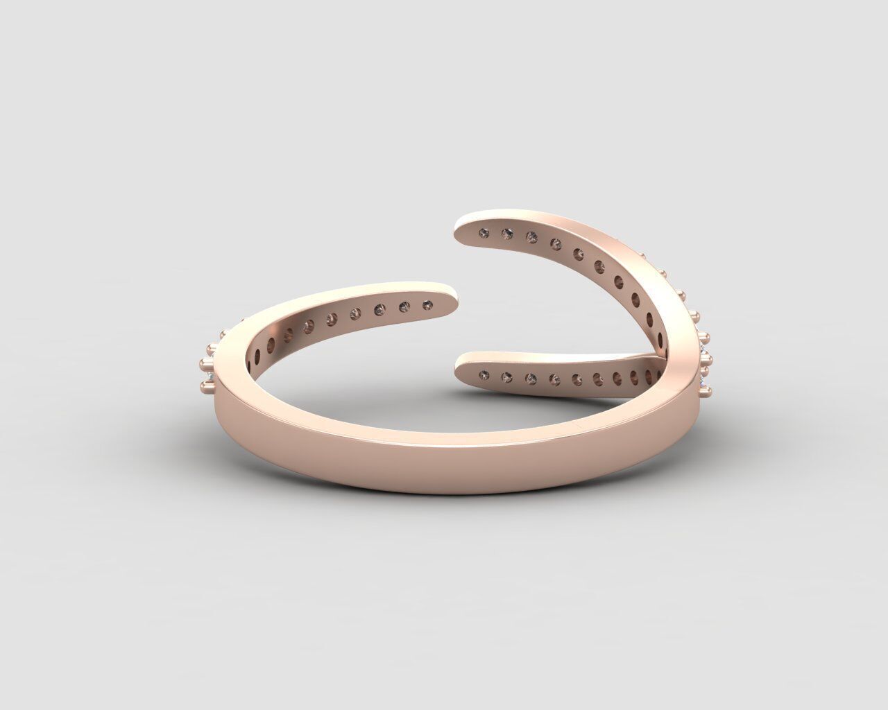 Light weight Modern ring 151-MW 3D print model_8
