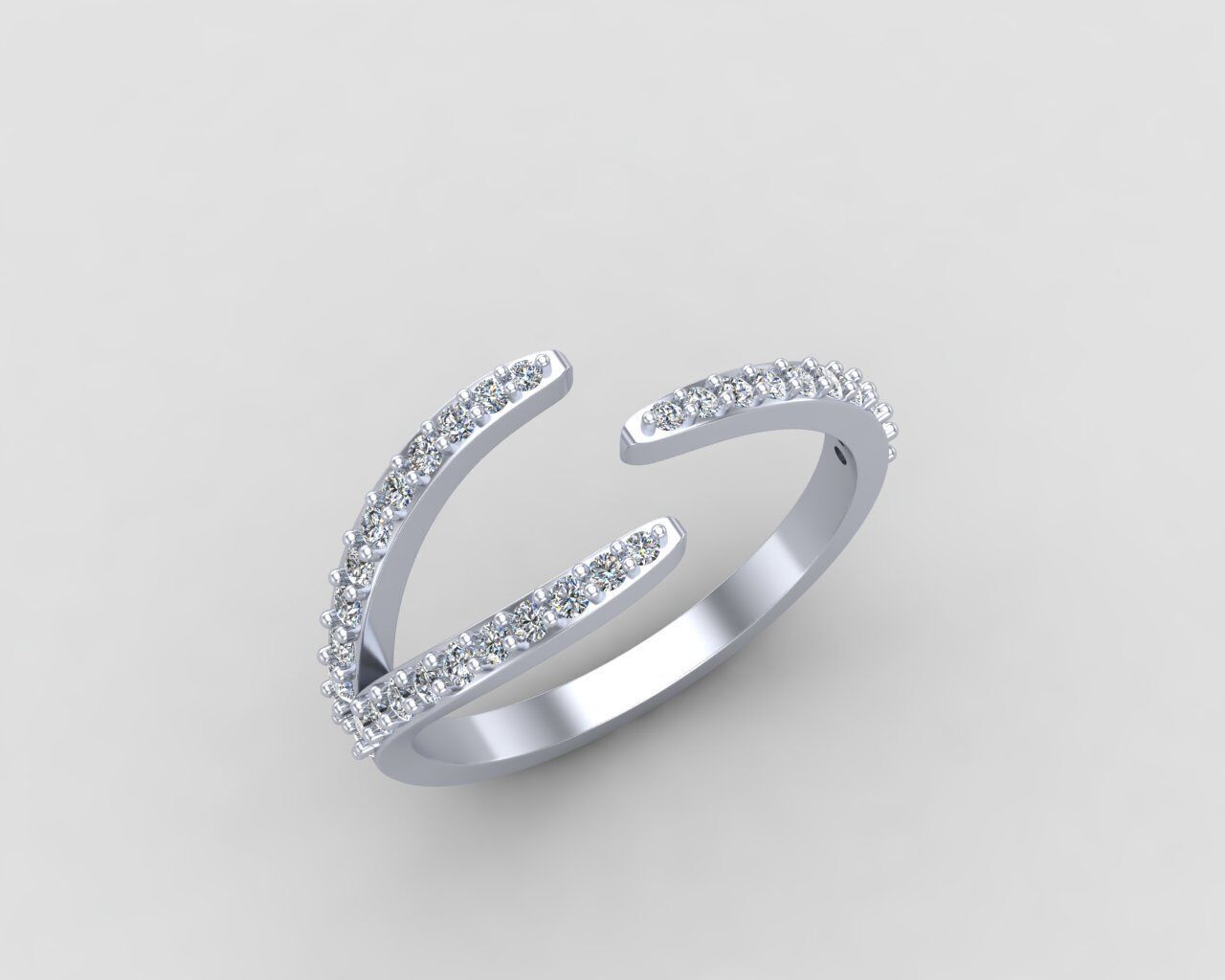 Light weight Modern ring 151-MW 3D print model_16