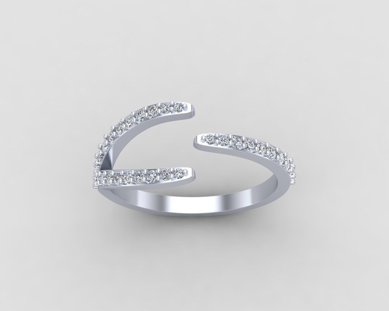 Light weight Modern ring 151-MW 3D print model_17