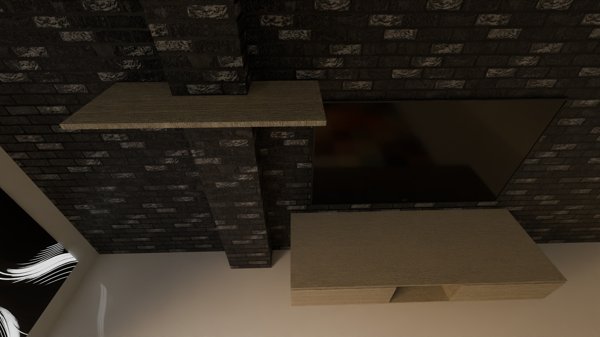 Realistic 3D Hall Interior Game and Animation Ready 3D model_8