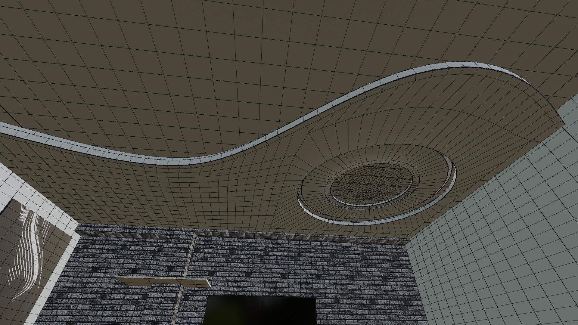 Realistic 3D Hall Interior Game and Animation Ready 3D model_12