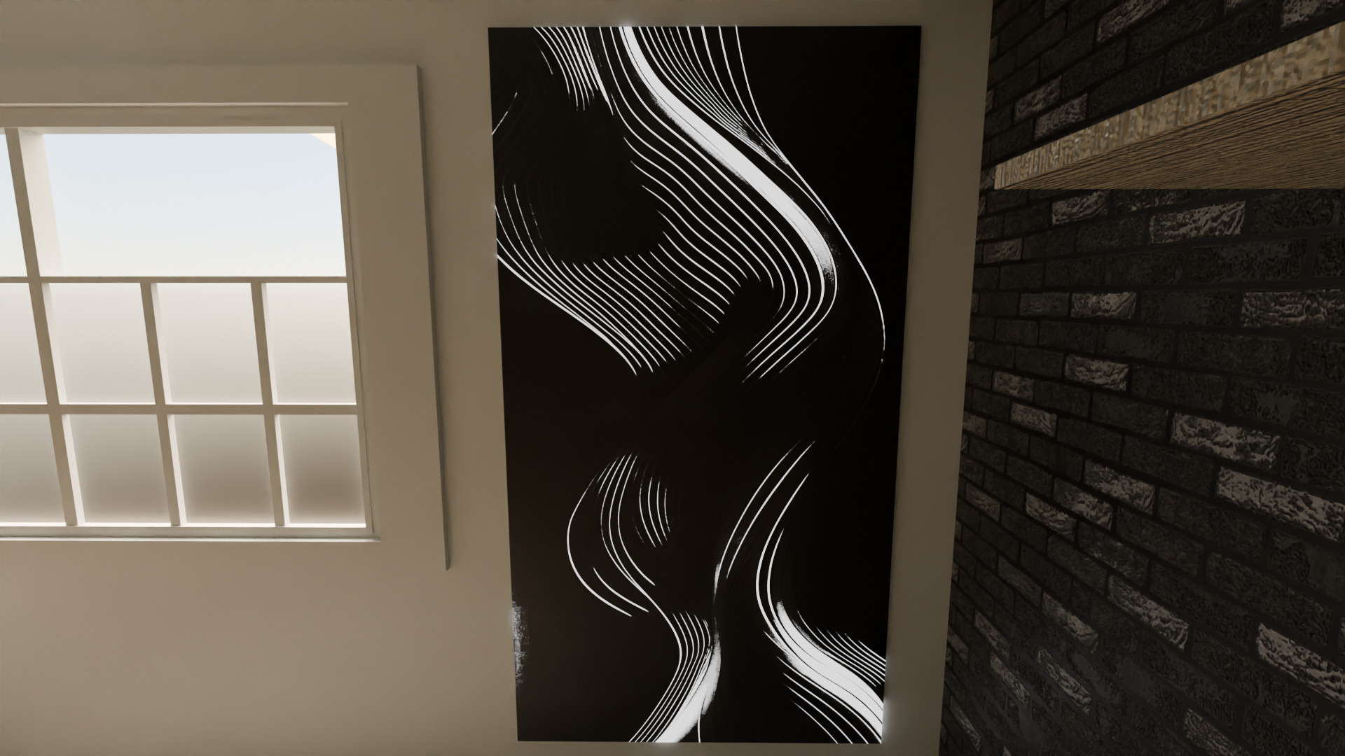 Realistic 3D Hall Interior Game and Animation Ready 3D model_3