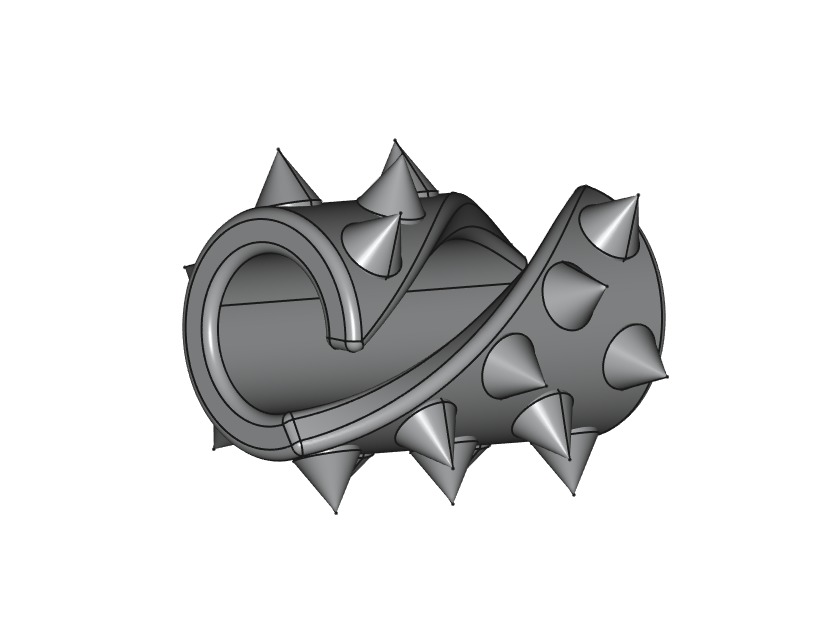 3 Rope Spiked Rolls 3D print model_1