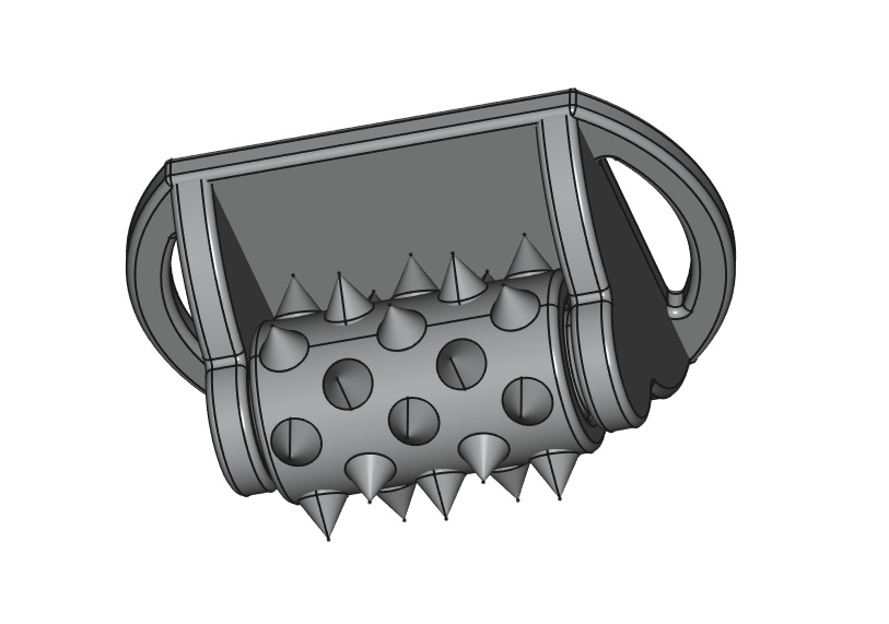Hand Spike Roller 3D print model_1