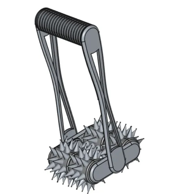 Double Spiked Roller 3D print model_1
