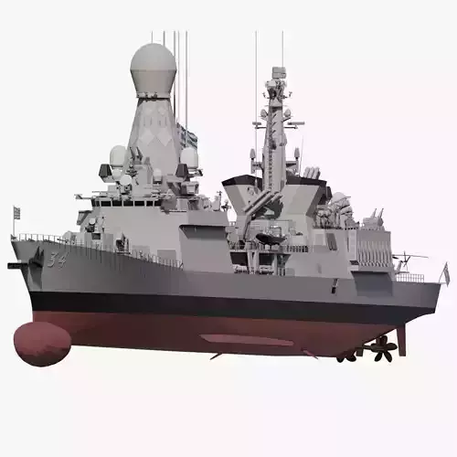 THERMOPYLES GREEK NAVY FRIGATE 3D model
