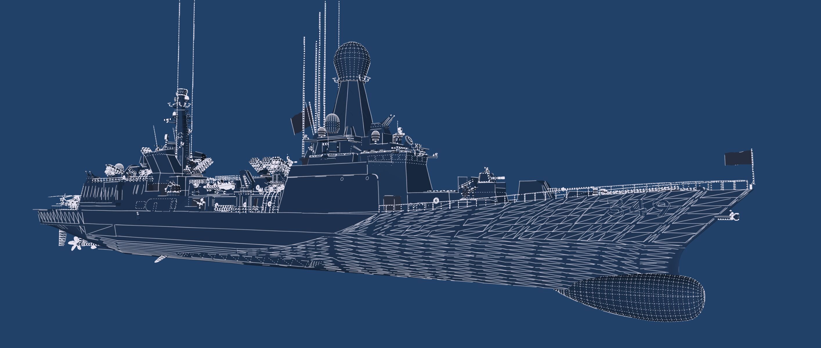 THERMOPYLES GREEK NAVY FRIGATE 3D model_40