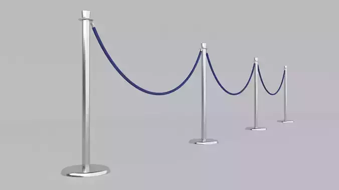 Barrier Rope with Poles