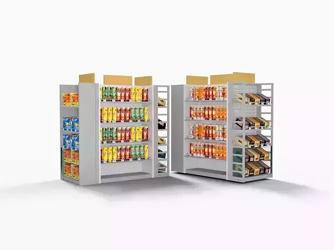 Supermarket Shelves Chips Pack