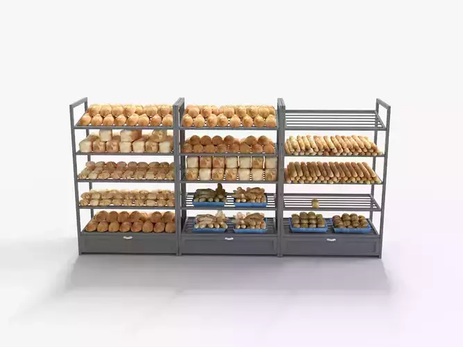 Supermarket Bread Shelve