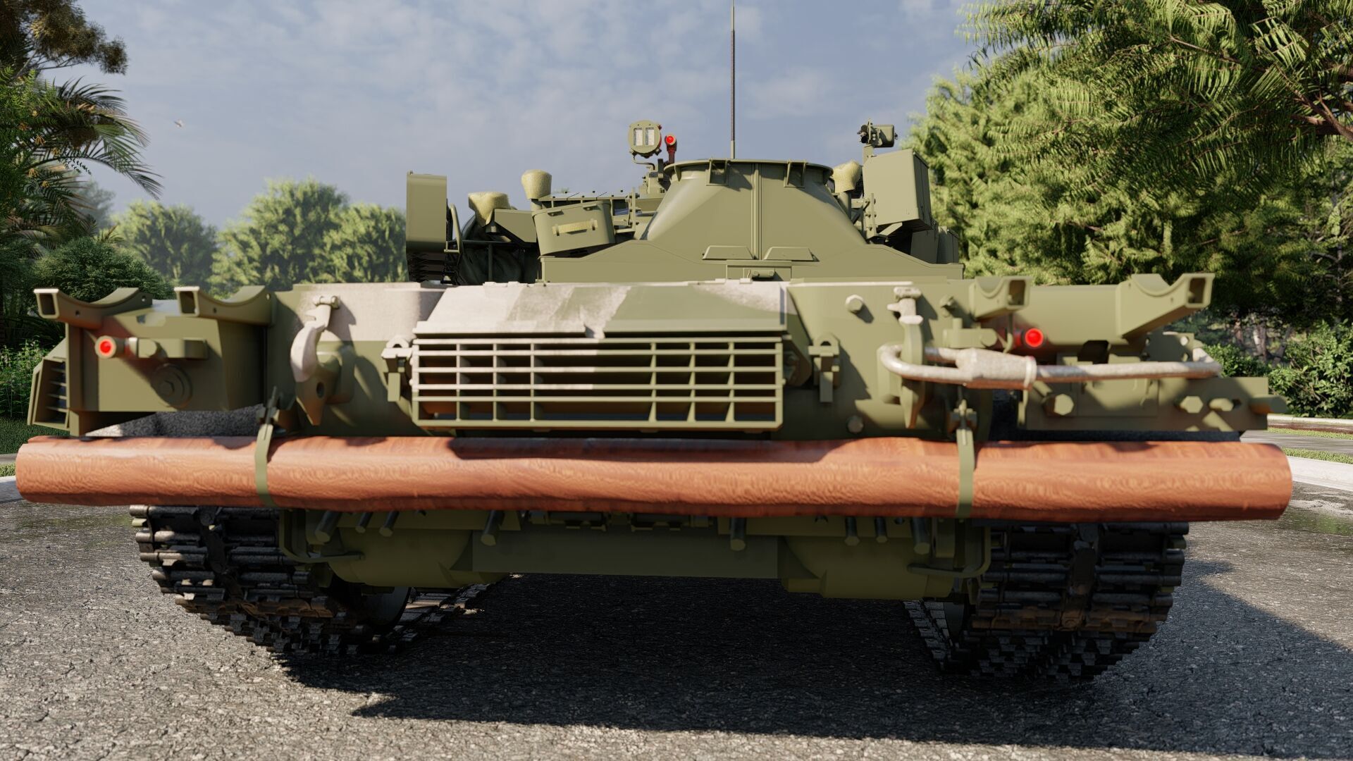 TANK T-80 3D model_2