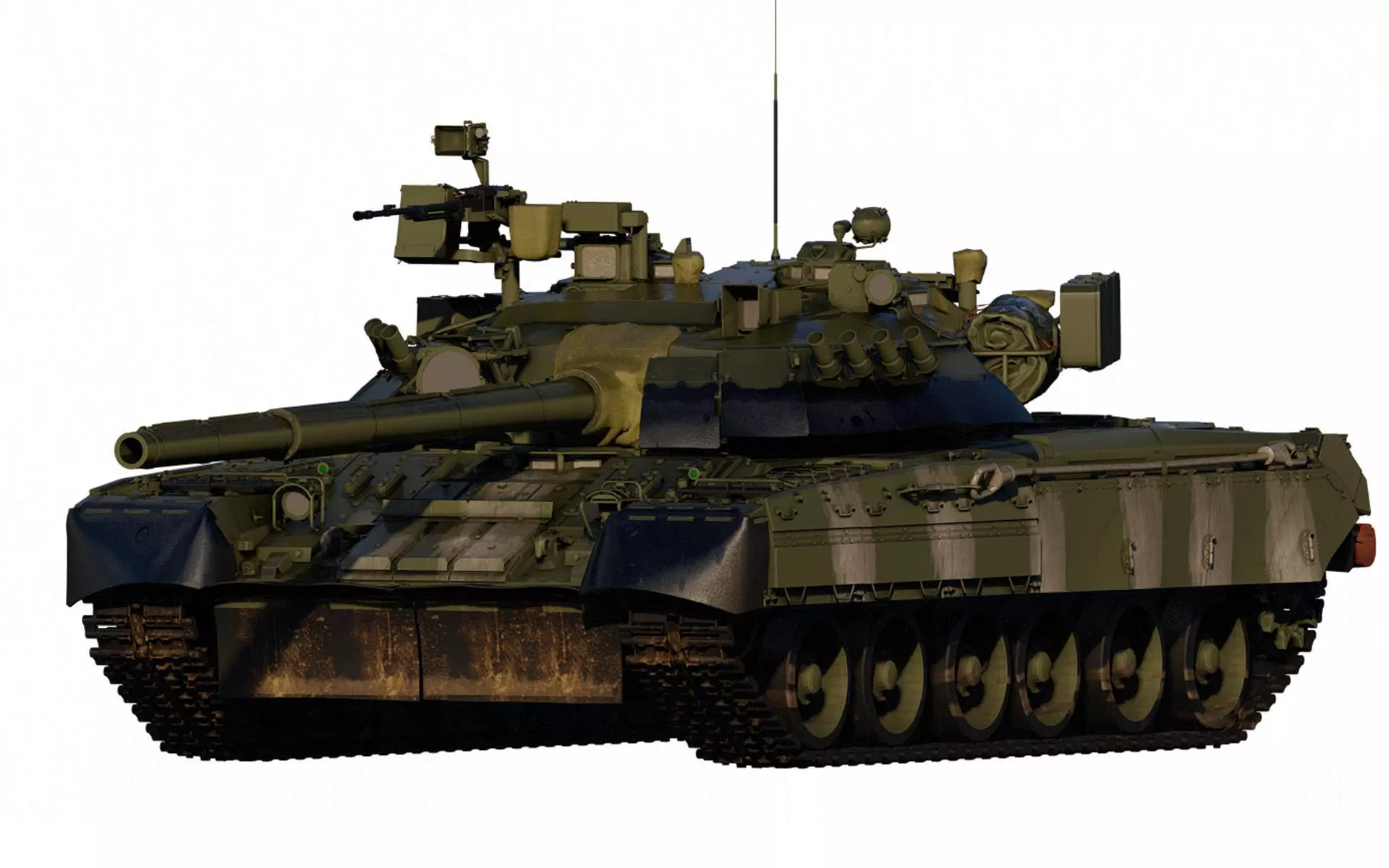 TANK T-80 3D model_0