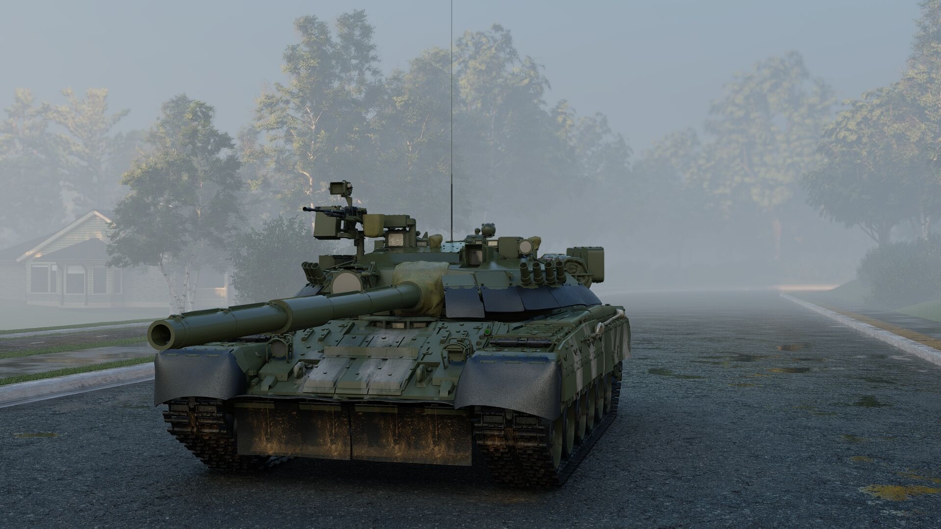 TANK T-80 3D model_19