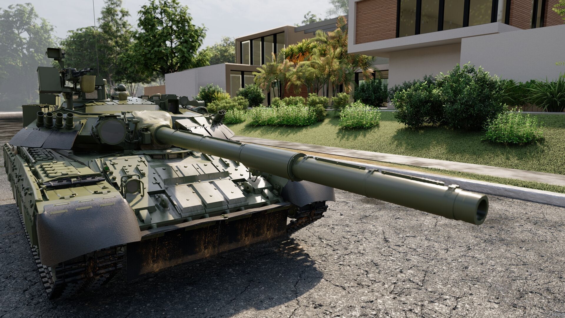 TANK T-80 3D model_4