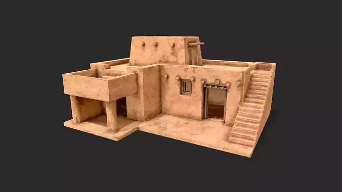 Clay Desert Egypt Village House 3