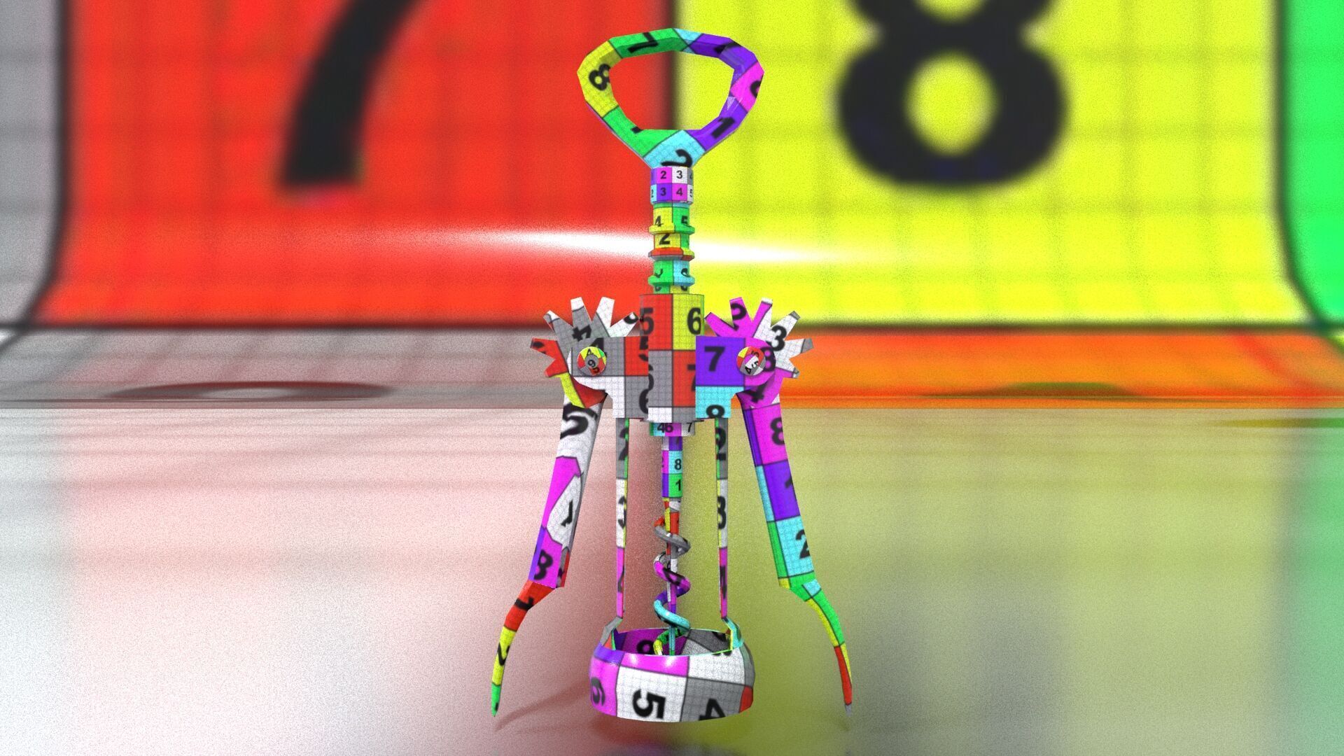 laos Corkscrew Low-poly 3D model_10