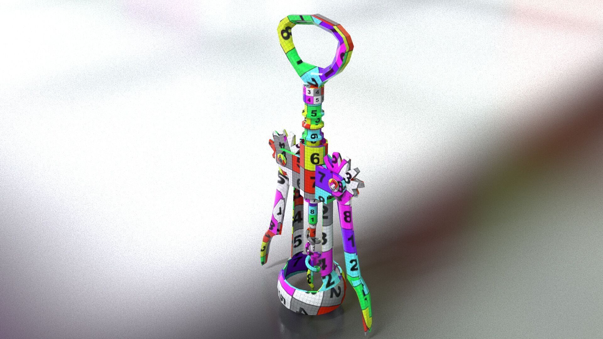 laos Corkscrew Low-poly 3D model_12