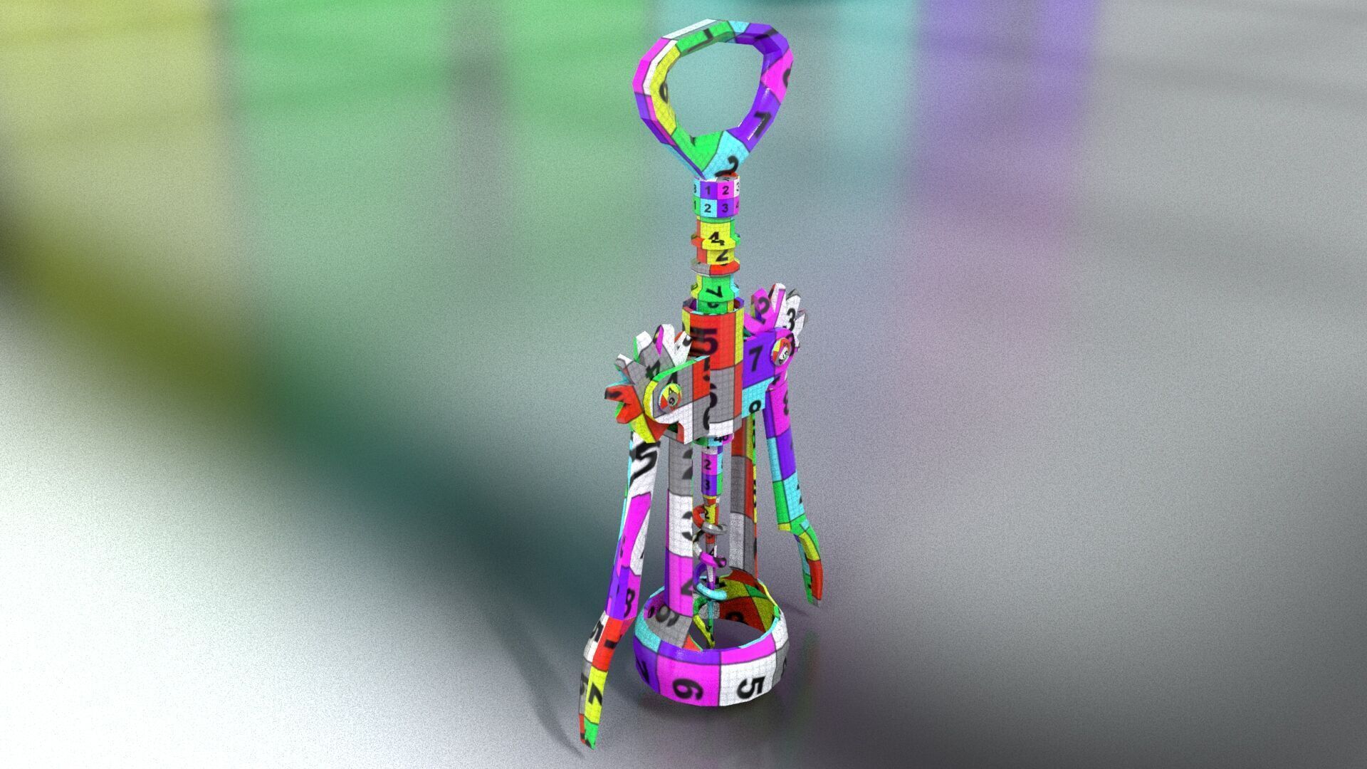 laos Corkscrew Low-poly 3D model_11