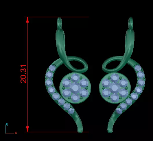 New Earring Style look Similar and Beauty 3D print model