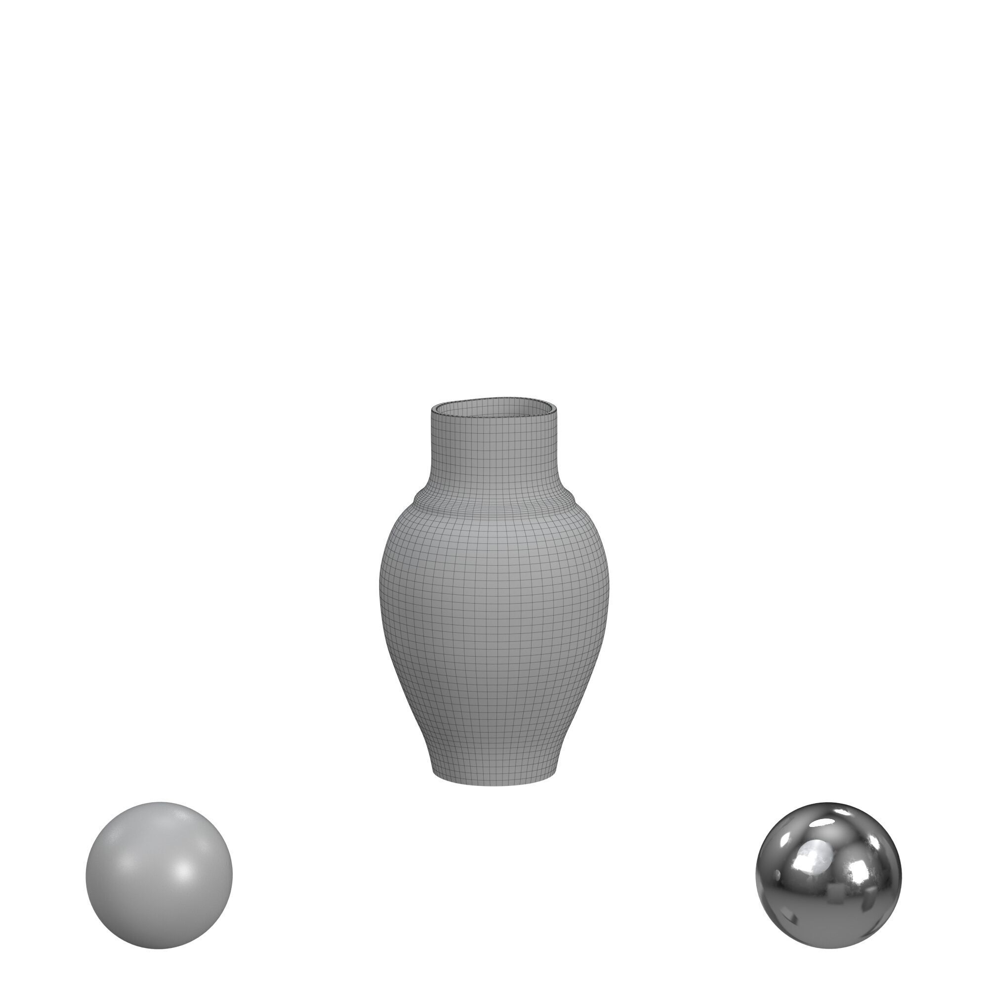 Amphora Vase 3D model_3