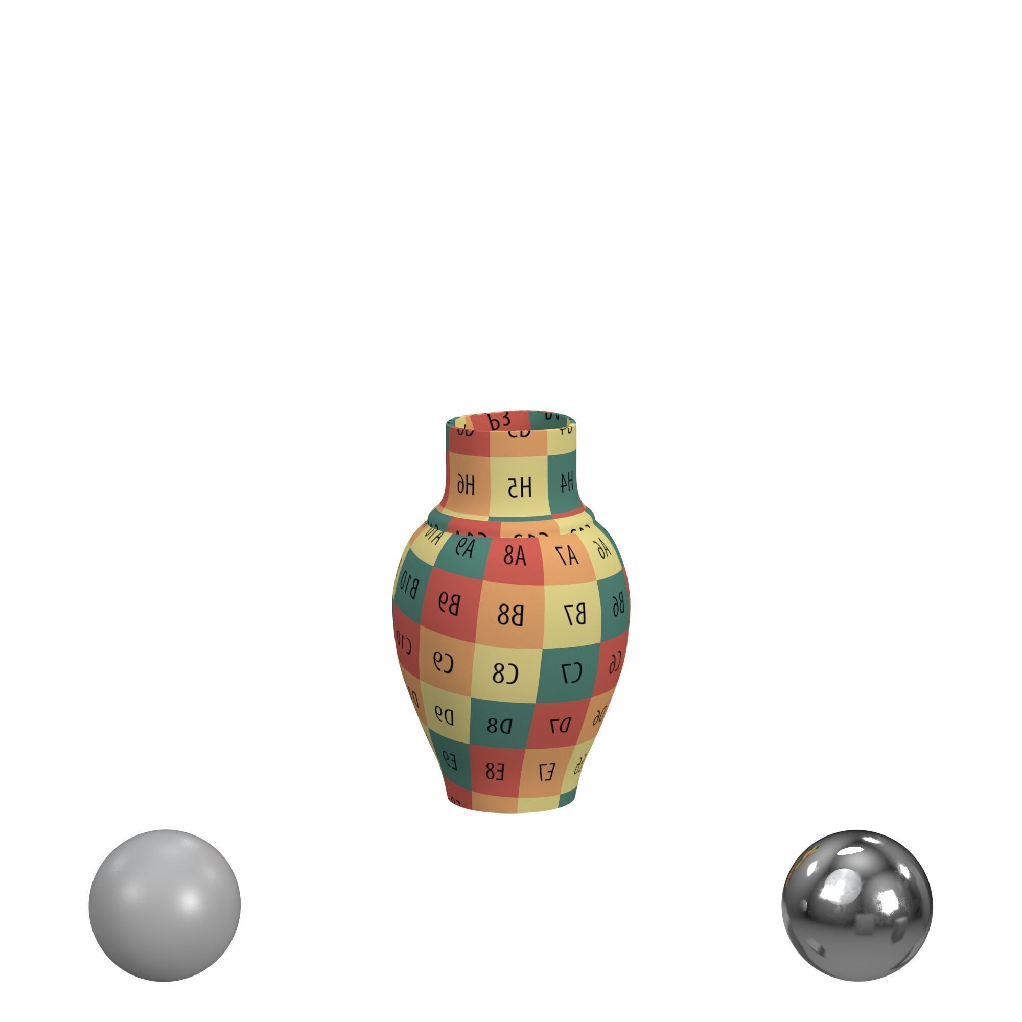 Amphora Vase 3D model_2