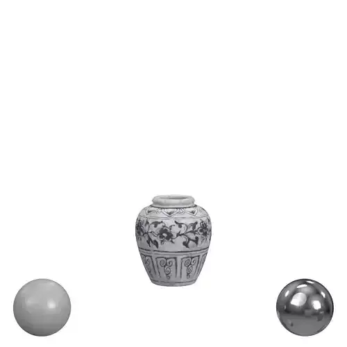 Hand Painted Indonesian Vase