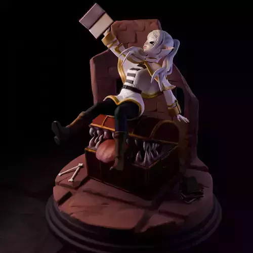 Frieren on the Mimic Chest 3D print model