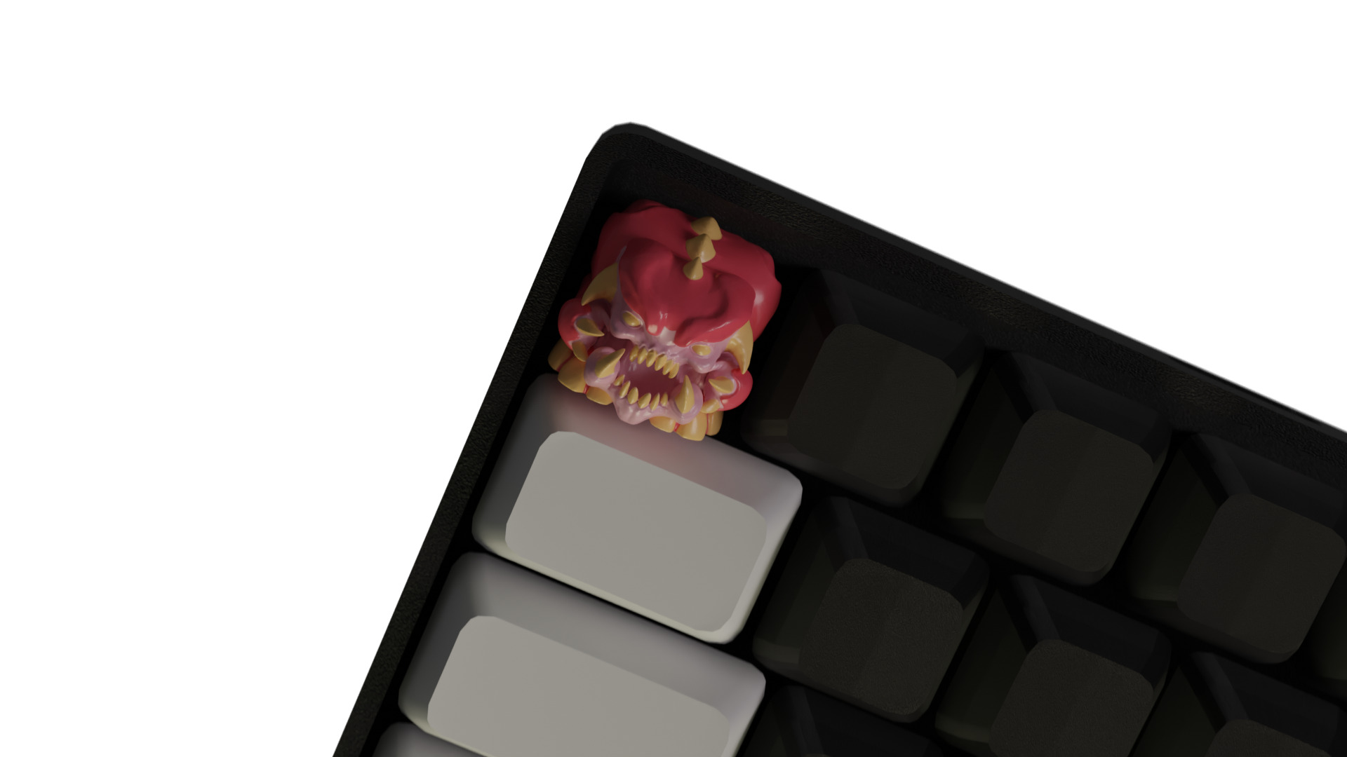 Pinky demon Doom Keycap 3D print model_2
