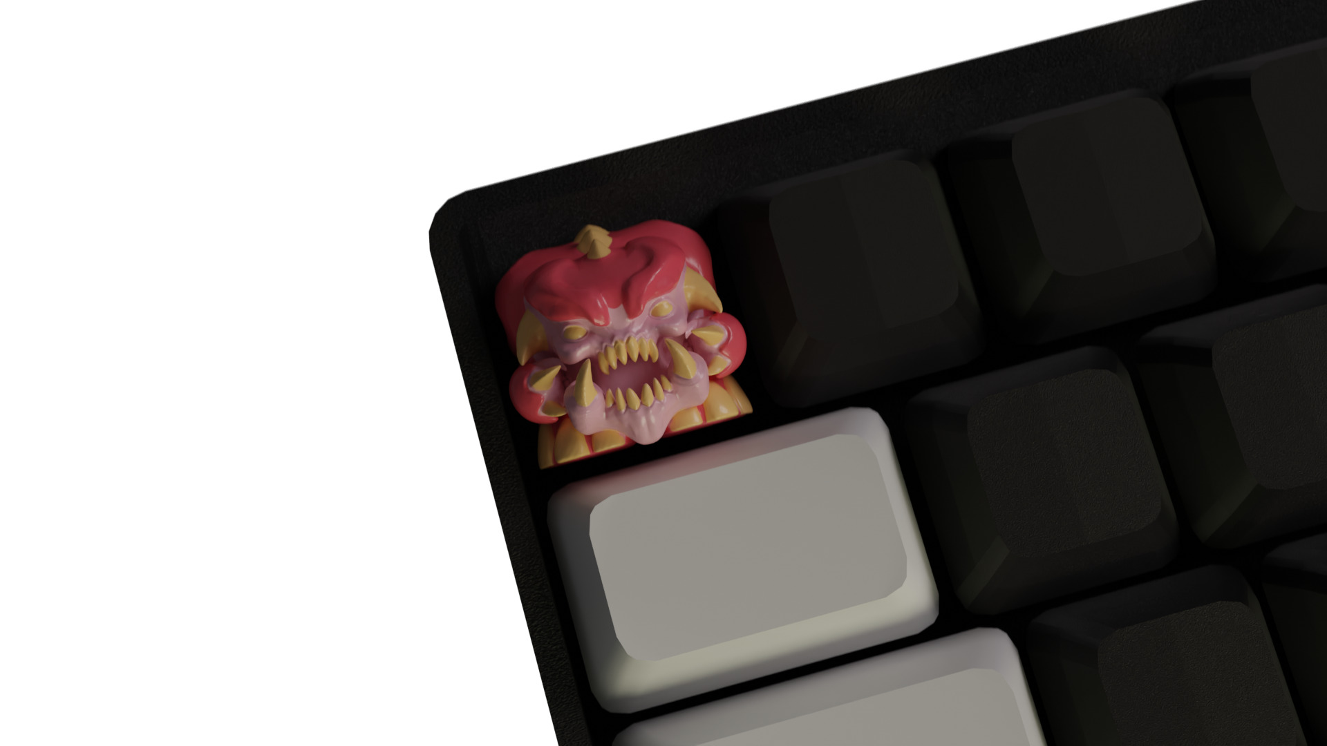 Pinky demon Doom Keycap 3D print model_1
