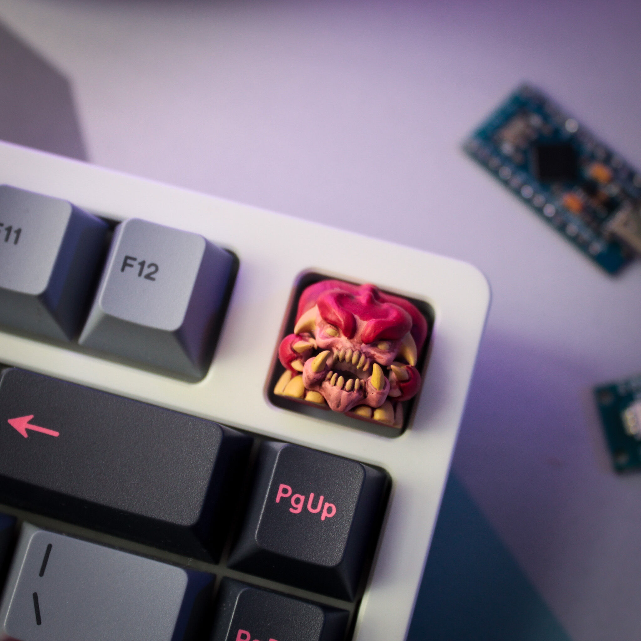 Pinky demon Doom Keycap 3D print model_3