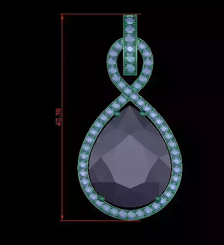 Pearl and Diamond Pendant V2