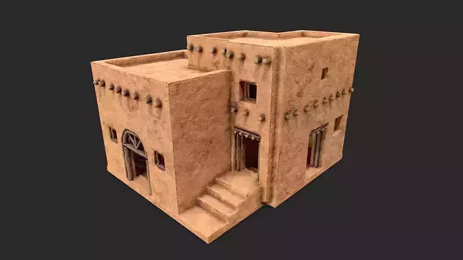 Clay Desert Egypt Village House 9