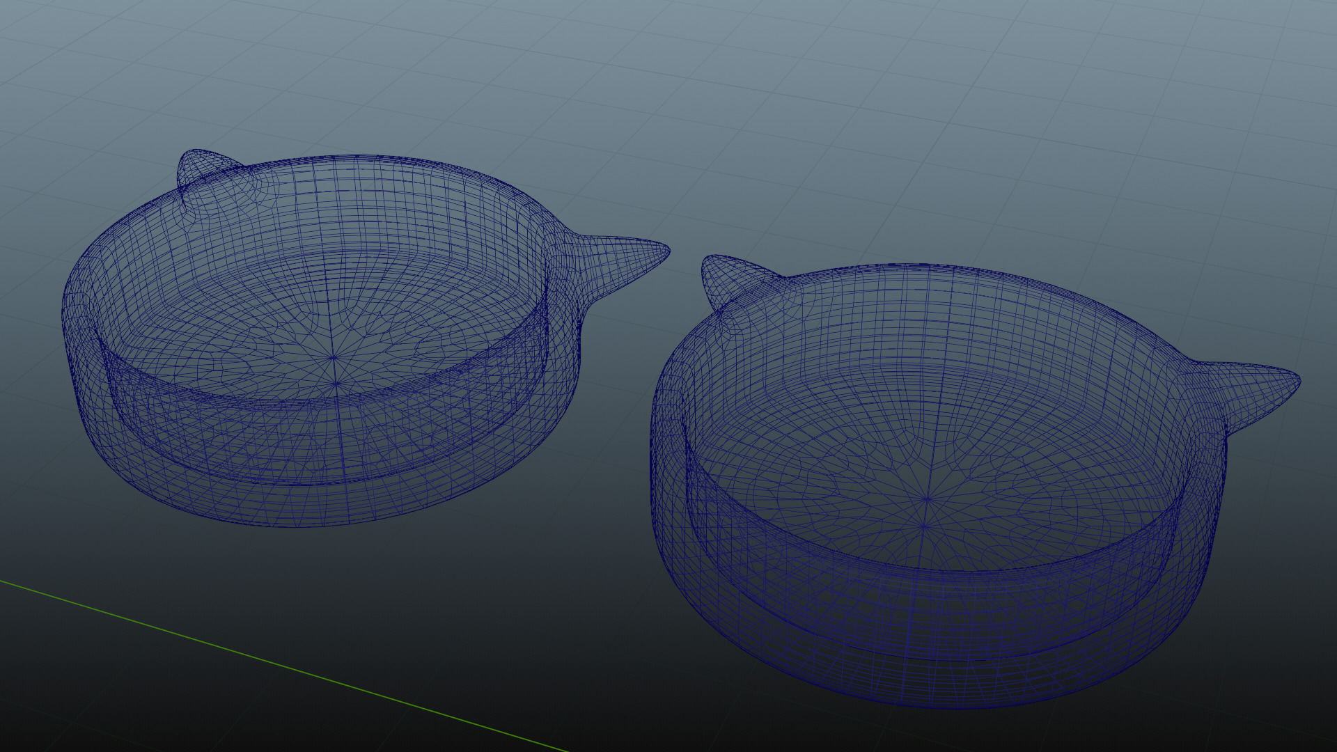 Pack cat blows Low-poly 3D model_6