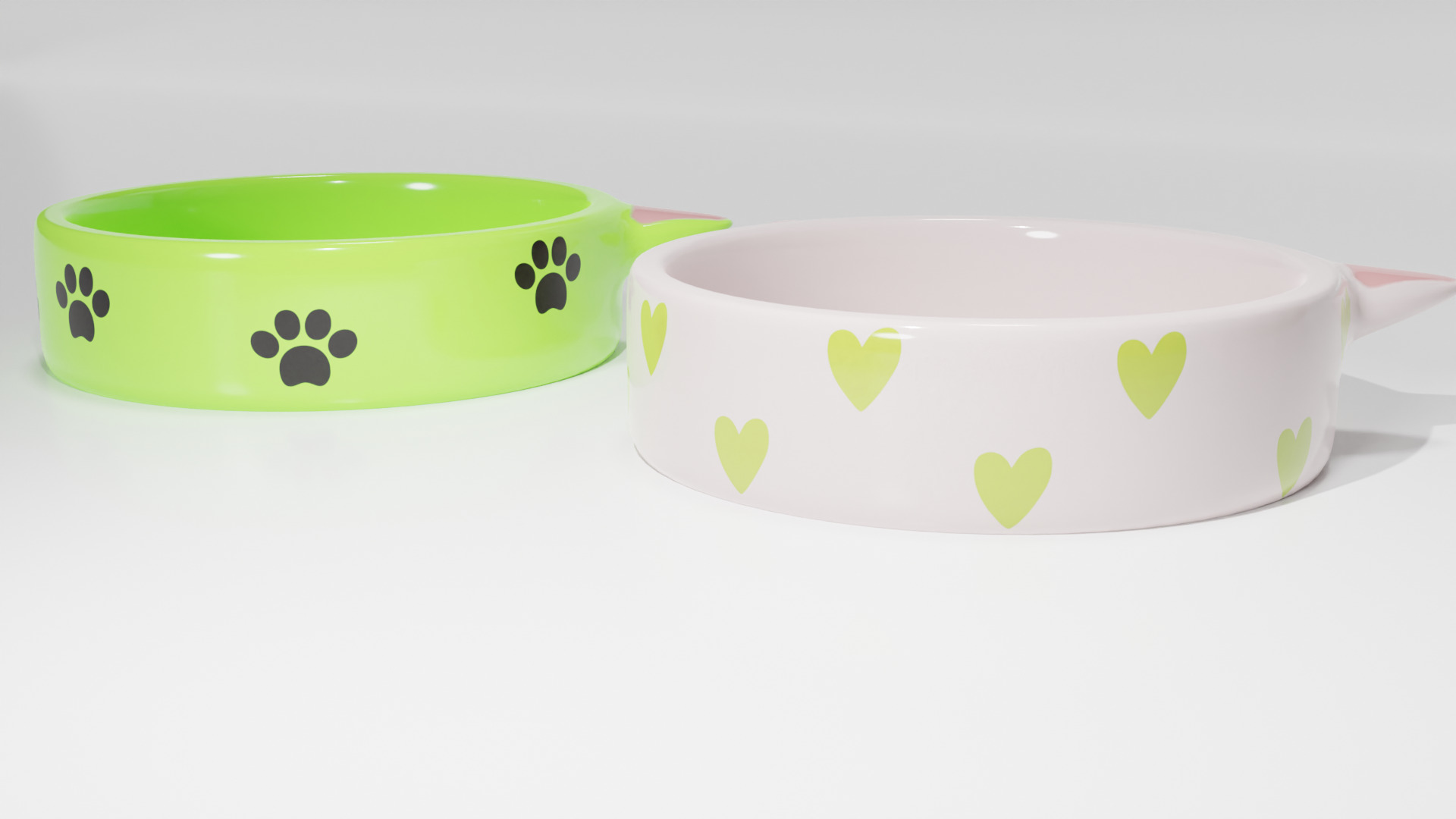 Pack cat blows Low-poly 3D model_3