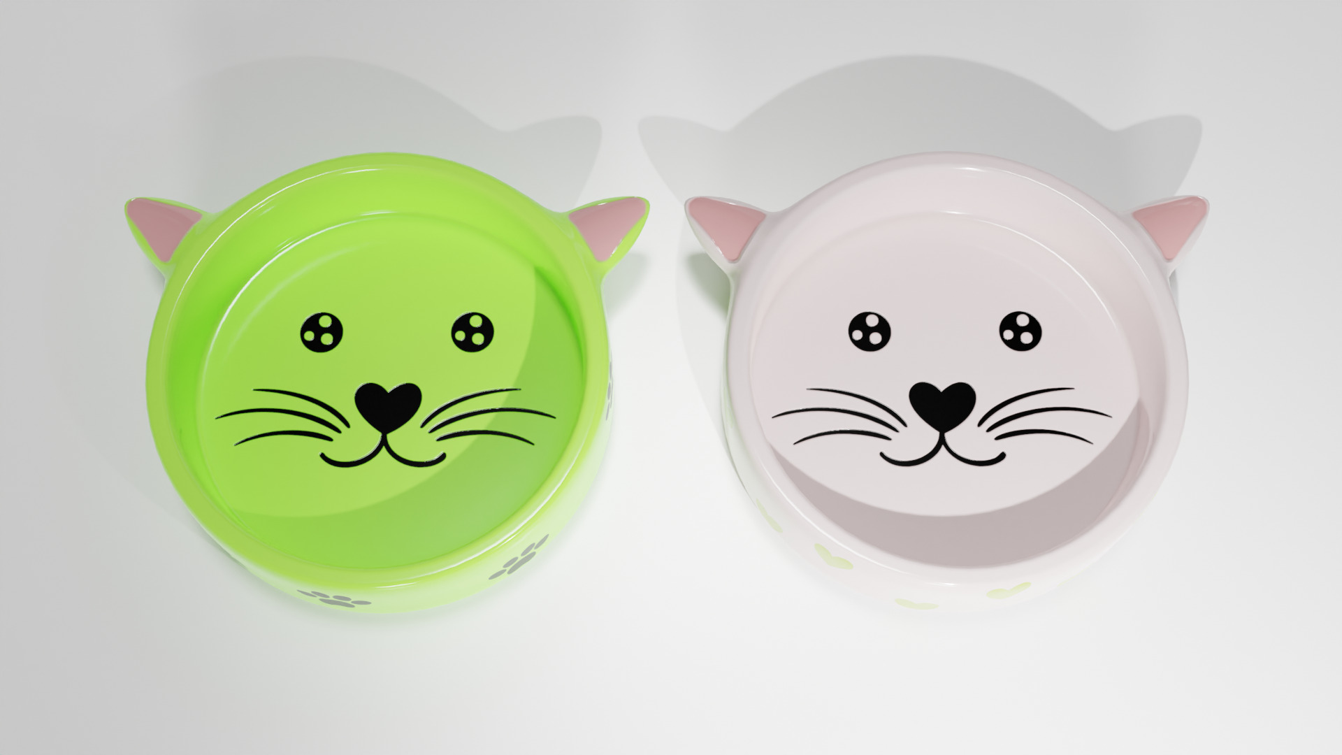 Pack cat blows Low-poly 3D model_4