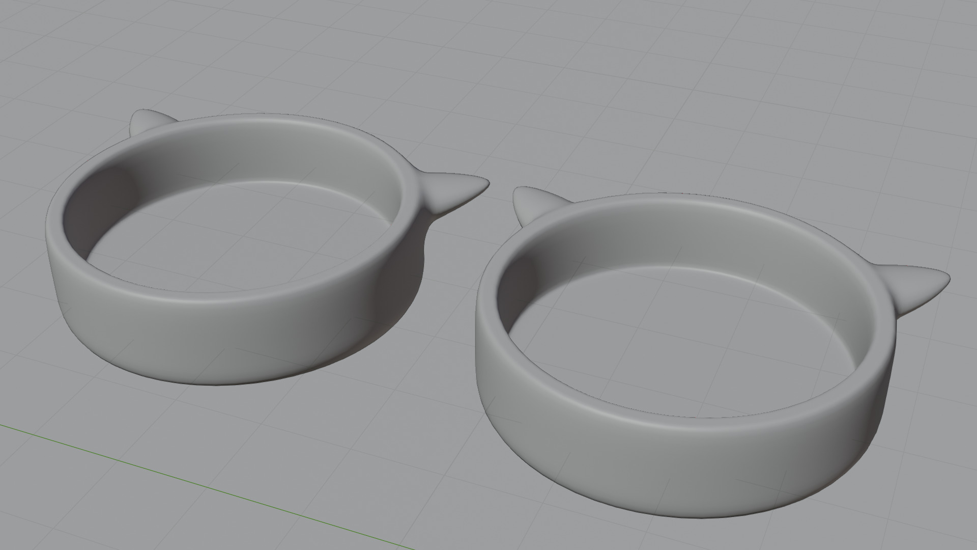 Pack cat blows Low-poly 3D model_5