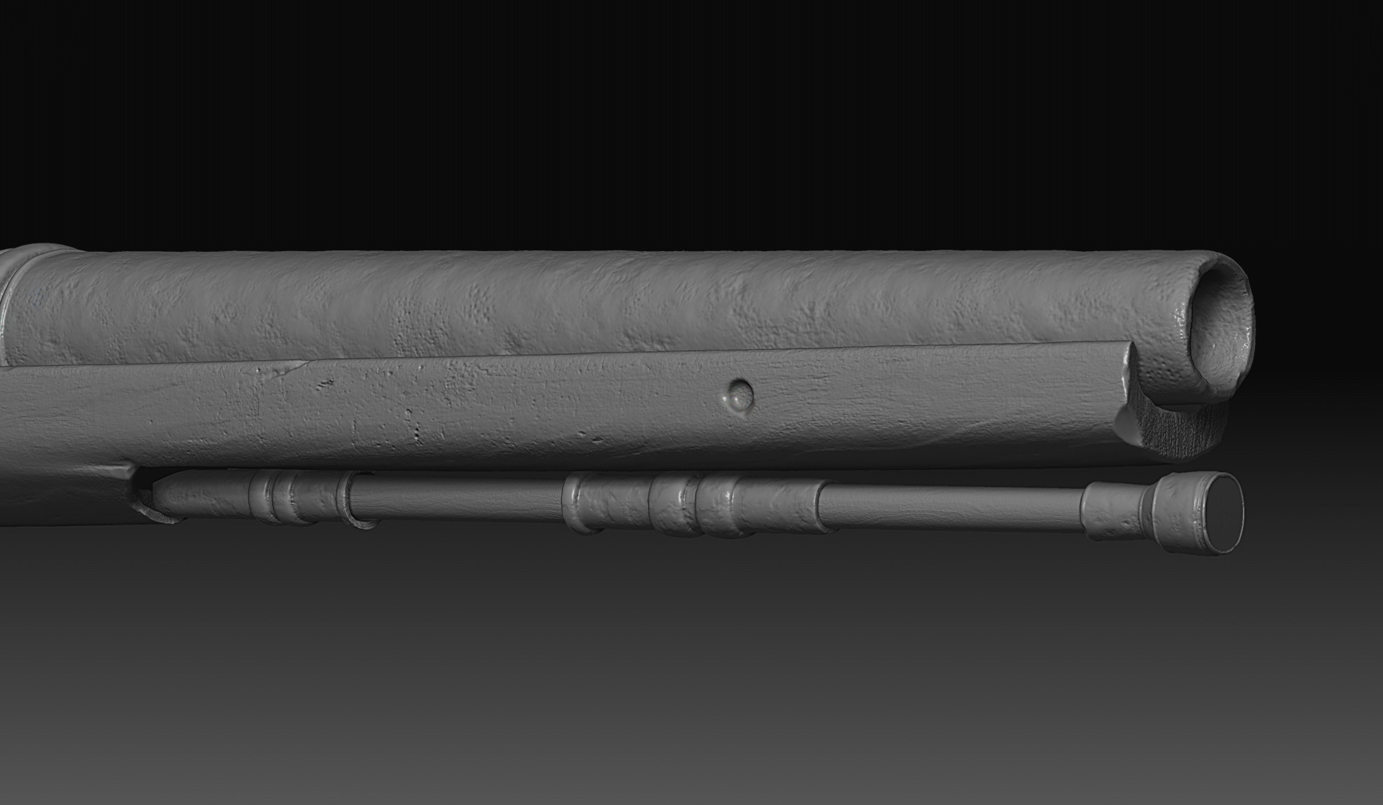 Flintlock Pistol Low-poly 3D model_20