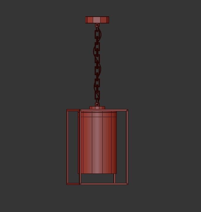 Garrison Pendant 3D model_2
