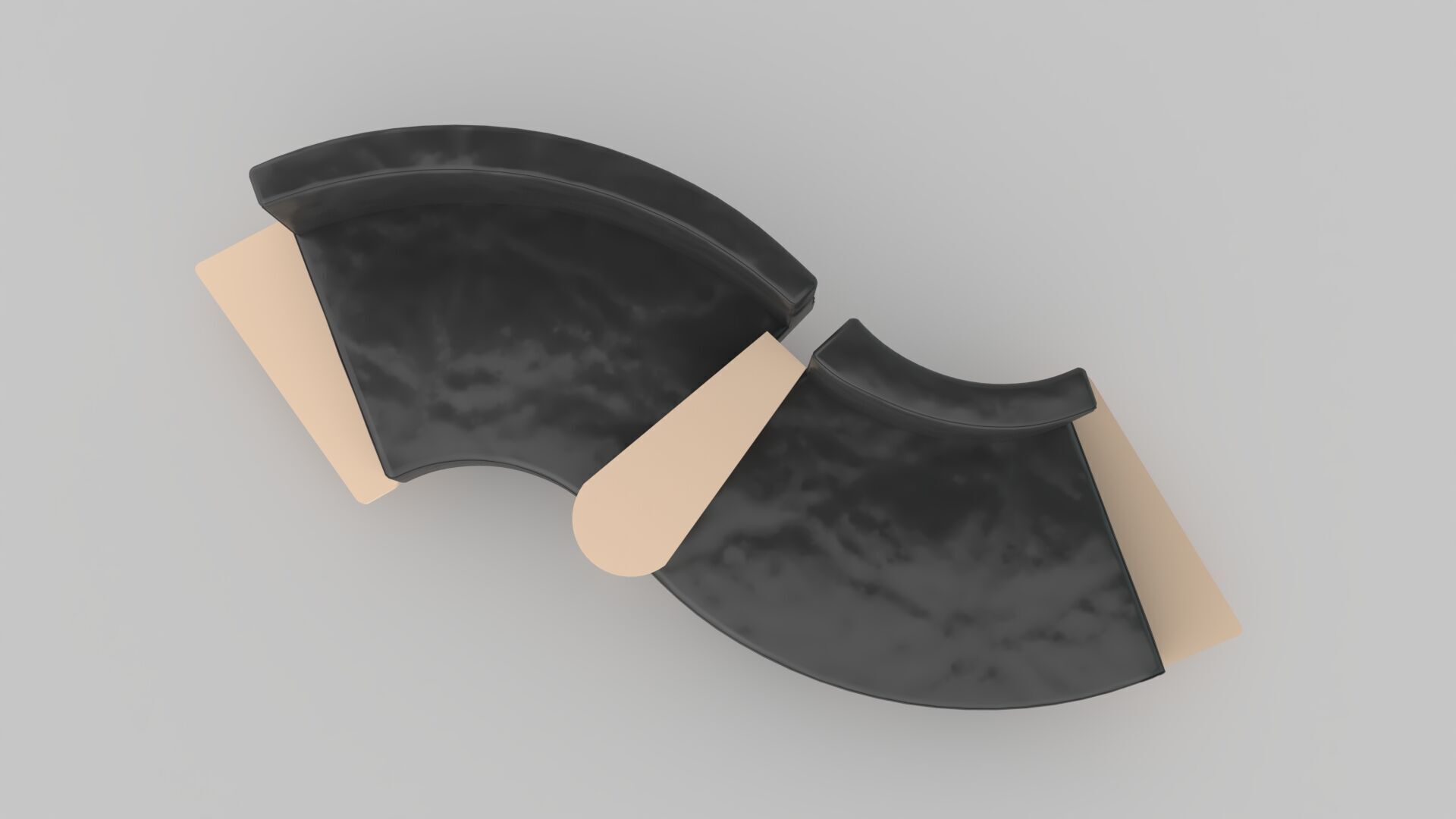 waiting couch 3D model_3