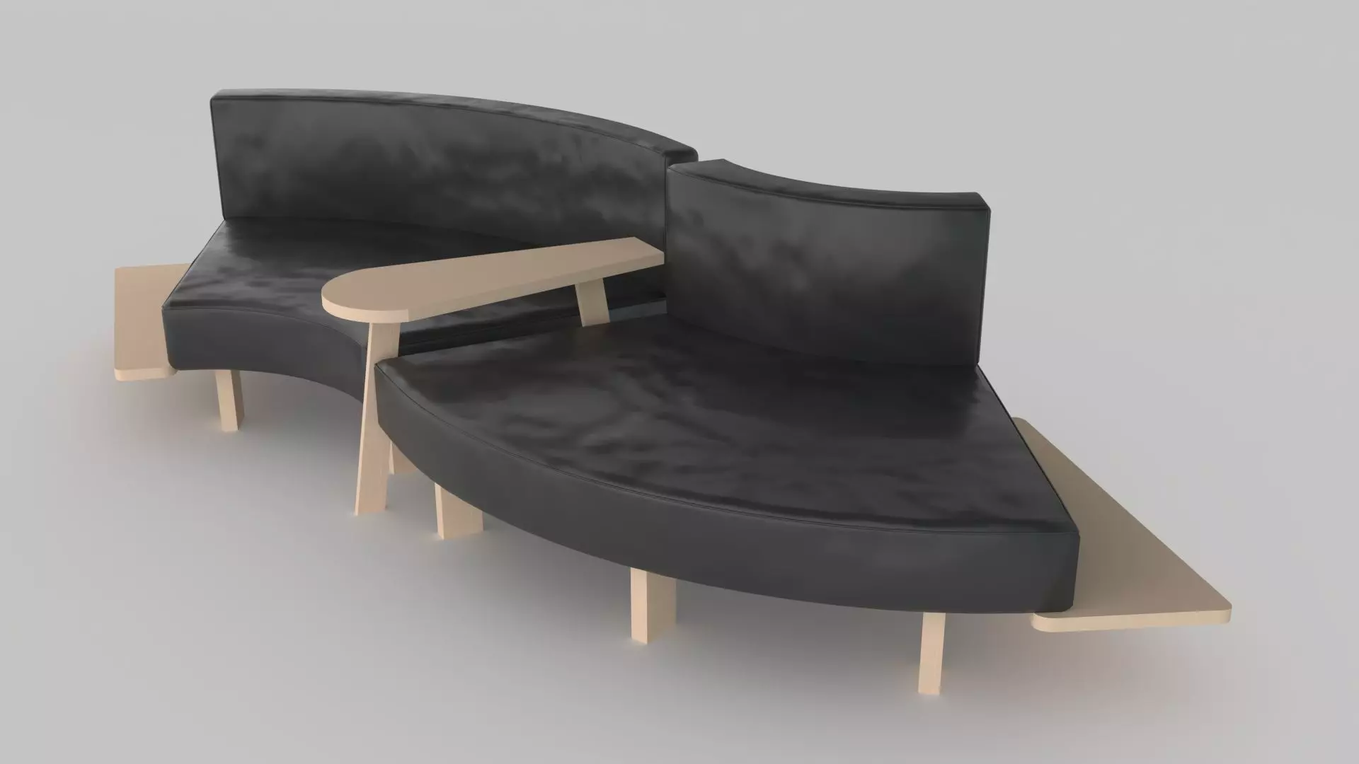 waiting couch 3D model_0