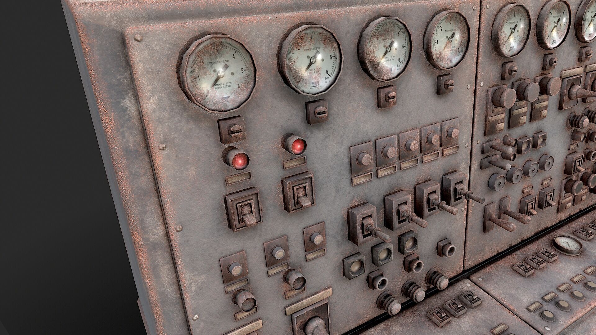 Control Panel Factory  Low-poly 3D model_5