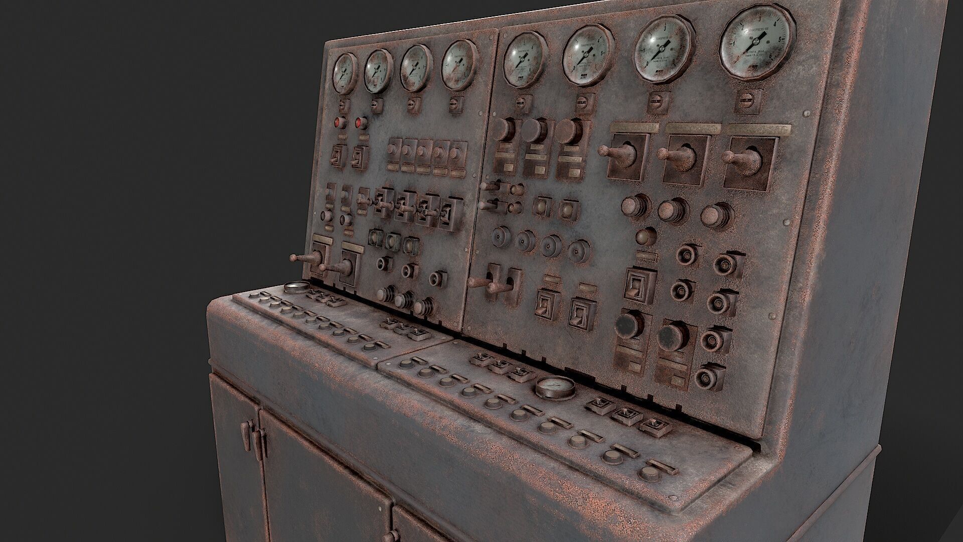 Control Panel Factory  Low-poly 3D model_2